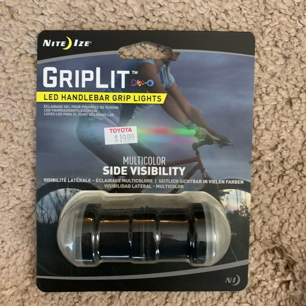 Led handlebar grip lights